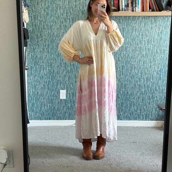 Jen’s Pirate Booty Anthropologie Tie dye Shenandoah kaftan size M/L - Picture 2 of 4